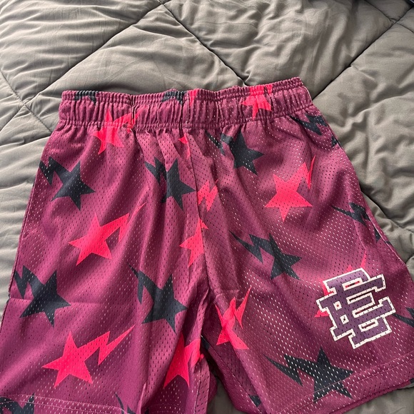 Purple Bape Eric Emanuel shorts - Picture 2 of 4